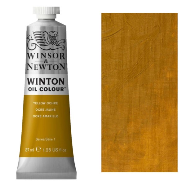 رنگ روغن WINTON وینزور YELLOW OCHRE حجم 37 میل