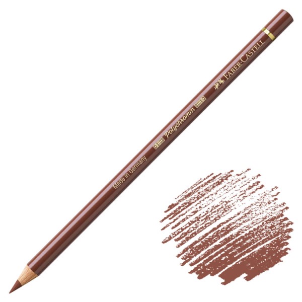 مداد رنگی Polychromos فابرکاستل کد 283 رنگ BURNT SIENNA