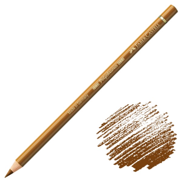 مداد رنگی Polychromos فابرکاستل کد 182 رنگ BROWN OCHRE