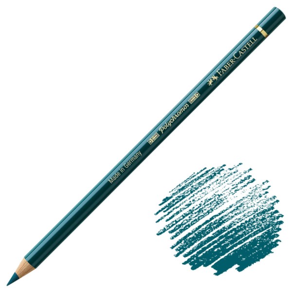 مداد رنگی Polychromos فابرکاستل کد 158 رنگ DEEP COBALT GREEN