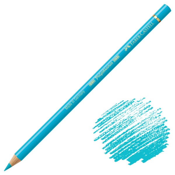 مداد رنگی Polychromos فابرکاستل کد 154 رنگ LIGHT COBALT TURQUOISE