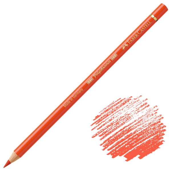 مداد رنگی Polychromos فابرکاستل کد 115 رنگ DARK CADMIUM ORANGE