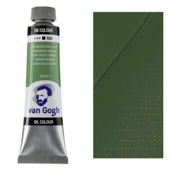 رنگ روغن ون گوگ CHROMIUM OXIDE GREEN حجم 40 میل کد 668 سری 2