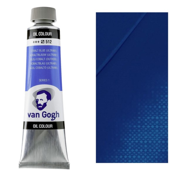 رنگ روغن ون گوگ COBALT BLUE(ULTRAMARINE) حجم 40 میل کد 512 سری 1