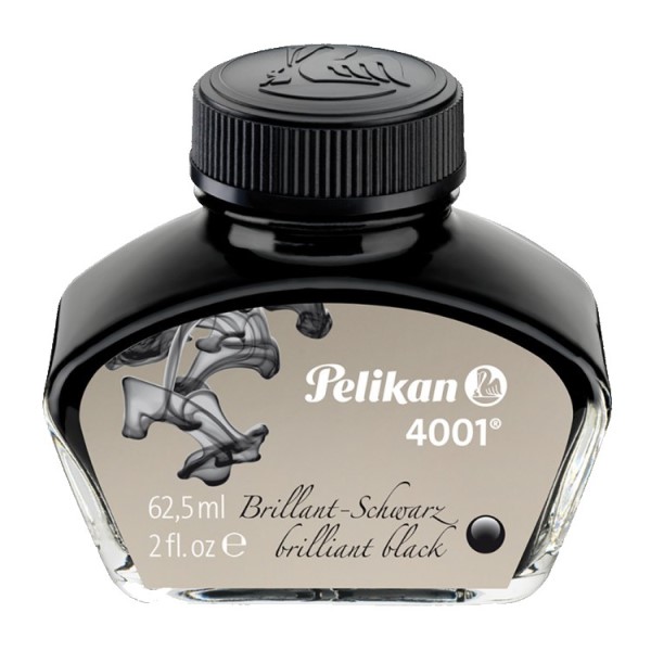 جوهر خودنویس 4001 پلیکان رنگ BRILLIANT BLACK حجم 30 میل