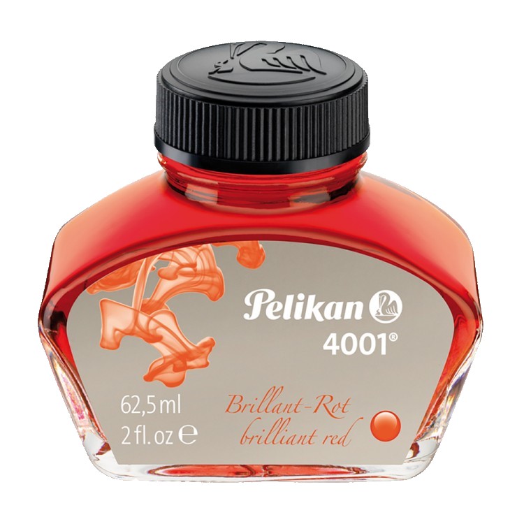 جوهر خودنویس 4001 پلیکان رنگ BRILLIANT RED حجم 30 میل