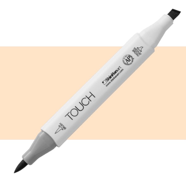 ماژیک راندو براش دو سر TOUCH شین هان کد YR26 رنگ PASTEL PEACH