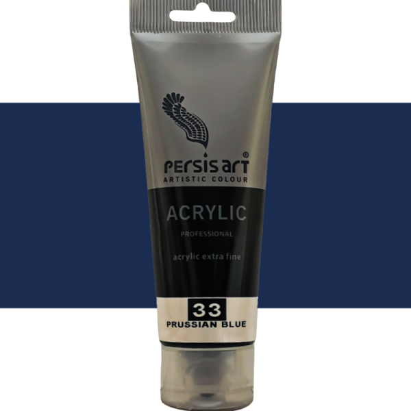 رنگ اکریلیک PROFESSIONAL پرسیس کد 33 حجم 75 میل رنگ PRUSSIAN BLUE