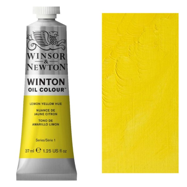 رنگ روغن WINTON وینزور LEMON YELLOW HUE حجم 37 میل