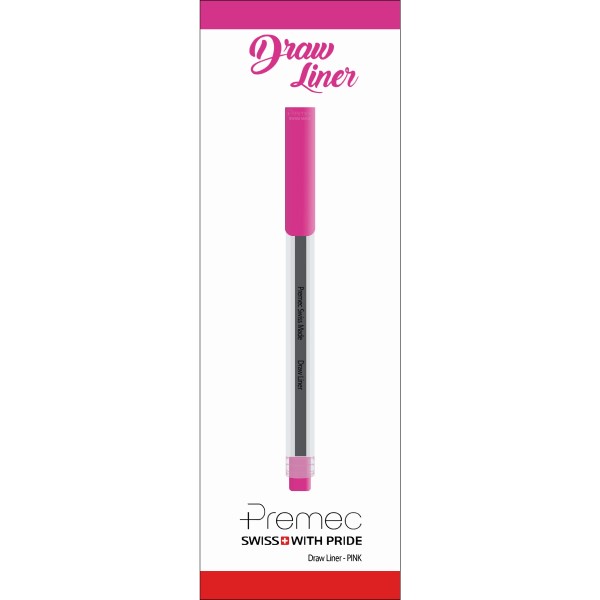 ماژیک خوشنویسی پریمک مدل Draw Liner رنگ صورتی سری قابل انعطاف