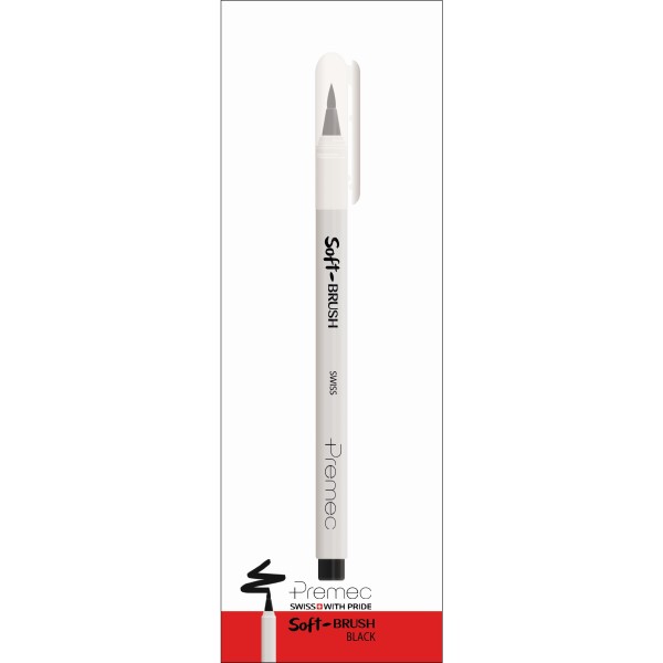 ماژیک پریمک مدل Soft BRUSH رنگ مشکی سری براش