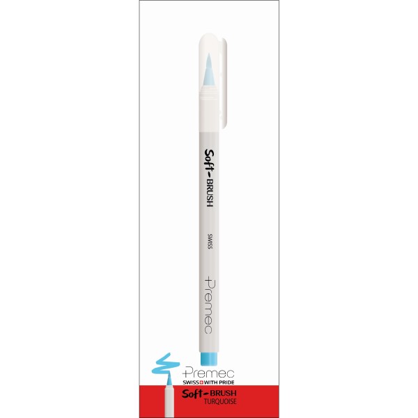 ماژیک پریمک مدل Soft BRUSH رنگ فیروزه ای سری براش